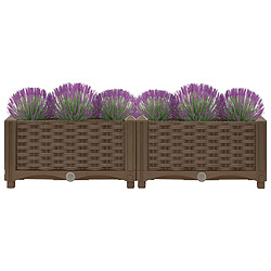 Avis Maison Chic Jardinière,Lit surélevé - Bac à fleurs - pot de fleur 80x40x23 cm Polypropylène -GKD77738