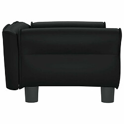 Acheter Maison Chic Niche Lit pour chien | Panier couchage pour chien noir 70x45x30 cm similicuir -GKD20355