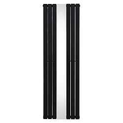 Monstershop Radiateur Plat avec Miroir - 1800mm x 565mm – Noir