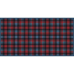 Alter Chemin de cuisine, 100% Made in Italy, Tapis antitache avec impression numérique, Chemin de table antidérapant et lavable, Modèle Tartan - Damaris, cm 100x52