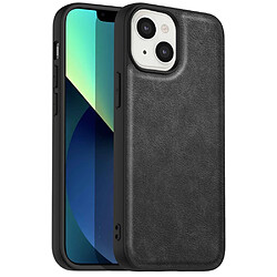 Coque en TPU + PU anti-rayures, rétro pour votre iPhone 13 mini 5.4 pouces - noir