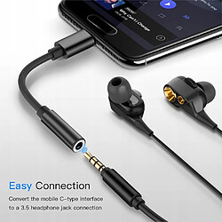 GUPBOO Adaptateur casque USB C vers Jack 3,5 mm,JL2606