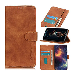 Wewoo Housse Coque Pour Galaxy S11 Plus Retro Texture PU + TPU en cuir à rabat horizontal avec support et fentes cartes et portefeuille marron