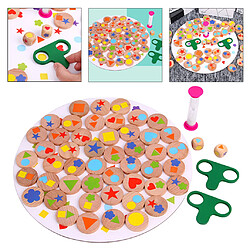 Éducatifs En Bois Jouet Parent-enfant Interactive Jeu Trouver Forme Puzzle Jouets pour Bébé Tout-petits Enfants Garçons Filles pas cher