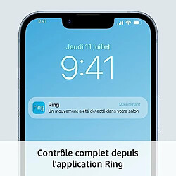 Nouvelle Ring Indoor Camera (2e génération) - Caméra de surveillance intérieure avec prise - Vidéo HD 1080p, cache de confidentialité, Wi-Fi, installation facile - Essai Ring Protect gratuit 30 j pas cher