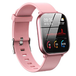 Chrono Montre Connectée pour téléphones Android compatibles iPhone Samsung, montres de sport de santé pour hommes, femmes, suivi d'activité GPS avec moniteur de fréquence cardiaque, cadran de montre et bracelet remplaçables( Rose)