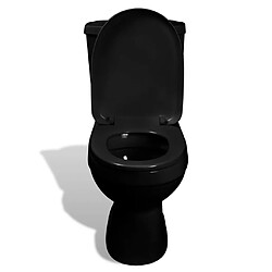 Avis vidaXL Toilette avec réservoir Noir