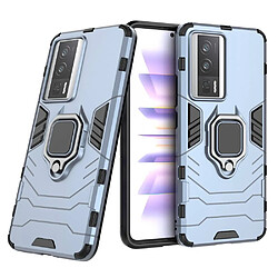 Htdmobiles Coque pour Xiaomi Poco F5 Pro 5G / Redmi K60 / K60 Pro - housse etui rigide anti choc + film ecran - BLEU FONCE