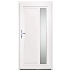 Acheter vidaXL Porte d'entrée Blanc 98x200 cm PVC