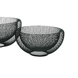 Lot de 2 paniers en métal Kabu noir - Pomax