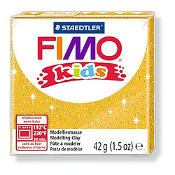 Pâte Fimo Kids 42 g Doré pailleté 8030.112 - Fimo