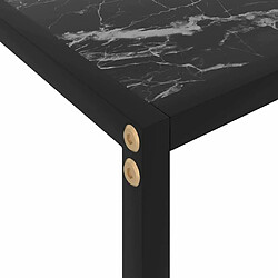 Maison Chic Table console | Meuble d'entrée | Table d'appoint Noir 80x35x75 cm Verre trempé -GKD63534 pas cher