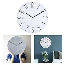 Avis Horloge Murale Quartz Montre Moderne Chambre 14 '' Balançoire Bureau Décoration Blanc