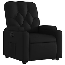 Avis vidaXL Fauteuil inclinable Noir Similicuir