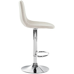 Acheter Non Tabouret de bar Divo tissu chromé