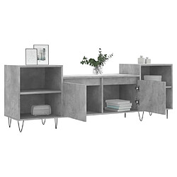 Acheter Maison Chic Meuble TV scandinave - Banc TV pour salon Gris béton 160x35x55 cm Bois d'ingénierie -MN74014