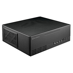 SilverStone SST-ML11B Milo Slim HTPC Micro-ATX Gehäuse - schwarz