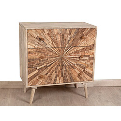 Commode Romimex Naturel Bois de manguier 80 x 85 x 40 cm