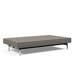 Acheter Inside 75 INNOVATION LIVING Canape SPLITBACK CHROME convertible lit 115*210 cm Tissu Mixed Dance Grey