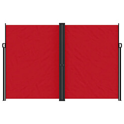 Avis Maison Chic Auvent latéral rétractable | Store latéral | Brise-vue latéral rouge 220x1000 cm -GKD20518