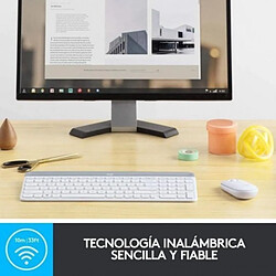 Teclado y Ratón Inalámbricos Logitech Slim Combo MK470/ Blanco pas cher