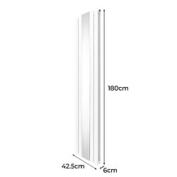 Acheter Monstershop Radiateur Plat avec Miroir - 1800mm x 425mm – Blanc