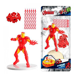 SET PVC IRON MAN + BOUGIES ANNIVERSAIRE