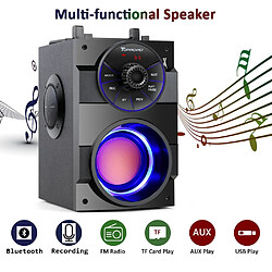 Universal Haut-parleur Bluetooth Portable High Power Stéréo Subwoofer Support for Heavy Subwoofer | Haut-parleur Portable (Noir)