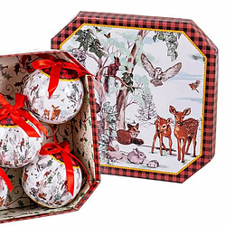 Avis BigBuy Christmas Boules de Noël Multicouleur Papier Polyfoam animaux 7,5 x 7,5 x 7,5 cm (5 Unités)