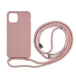 Coque en TPU flexible avec sangle multifonction or rose pour votre Apple iPhone 11 Pro Max 6.5 pouces