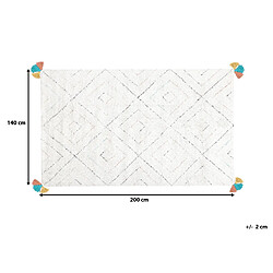 Beliani Tapis blanc 140 x 200 cm KARTAL