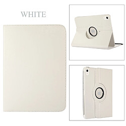 Xeptio Housse blanche Apple iPad 10,9 pouces 2022 4G/5G rotative 360 degres - Etui blanc coque protection iPad 10eme generation - Accessoires pochette