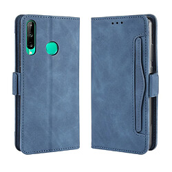 Etui en PU avec support bleu pour votre Huawei Honor 9C/P40 lite E/Y7p