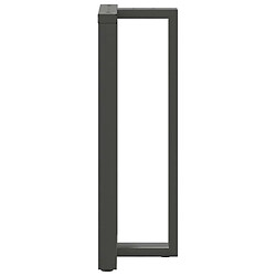 Acheter vidaXL Pieds de table de bar forme de T 2 pcs anthracite acier