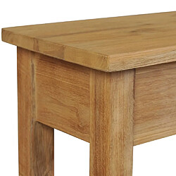 Maison Chic Table console | Meuble d'entrée | Table d'appoint teck massif 120x30x80 cm -GKD24699 pas cher