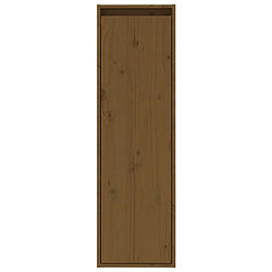 Avis Maison Chic Armoire murale,Meuble de Rangement pour salon,cuisine Marron miel 30x30x100 cm Bois de pin massif -MN35212