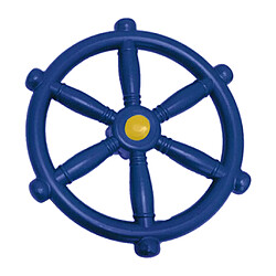 Roue Portative De Bateau De Pirate De 18.81 Pouces Pour Le Jeu De Balançoire Extérieur Bleu Arrière-cour