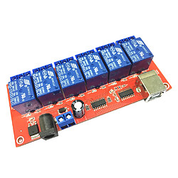 Commande d'ordinateur d'optocoupleur de carte de module de relais d'USB de 6 canaux pour Arduino 12V