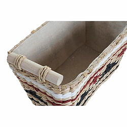 Avis Set de basket DKD Home Decor Polyester Colonial Fibre (39 x 27 x 24 cm)