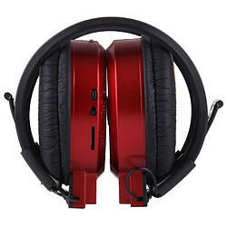 Acheter Wewoo Casque Sport rouge pour Smartphones & iPad & Ordinateur Portable & & MP3 ou Autres Dispositifs Audio Afficher les informations de la piste et SD / TF Card, Pliant Stéréo HiFi Sans Fil avec Écran LCD