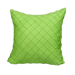 doux velours soild décoratif carré jet oreiller couvre vert-50x50cm