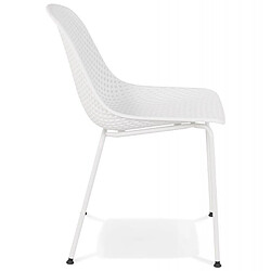 Avis Mes Chaise de jardin 46,5x58,5x82,5 cm en polypropylène blanc