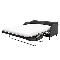 Avis Bestmobilier Cosmos - canapé 3 places convertible - couchage quotidien matelas 11 cm - en tissu