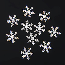 10pcs 14mm Boutons Strass Cristal Motif Flocon de Neige DIY Scrapbooking Artisanat Décor