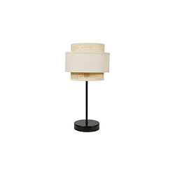 Lampe Abat-Jour 3 Niveaux Effet Rotin Beige - Ostaria