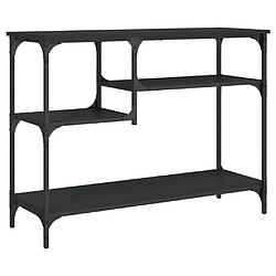 Maison Chic Table console | Meuble d'entrée | Table d'appoint avec étagères noir 100x35x75 cm -GKD29213