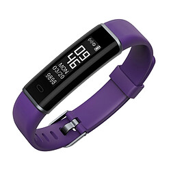 Wewoo Bracelet connecté Smartwatch Fitness Tracker 0.87 pouces OLED Smartband Smart écran, IP67 étanche, soutien Sports Mode / moniteur de sommeil / caméra à distance / rappel d'information Violet