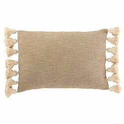 Paris Prix Coussin Déco à Pompons Lexie 35x50cm Taupe