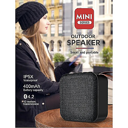 Universal Bluetooth Mini haut haut-parleur sans fil en haut en haut-parleurs portables Subwoofer Bluetooth 5.0 avec Speakers (noir) pas cher