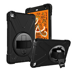 Coque en TPU forme de X avec béquille rotative et dragonne noir pour Apple iPad mini (2019) 7.9 pouces/mini 4